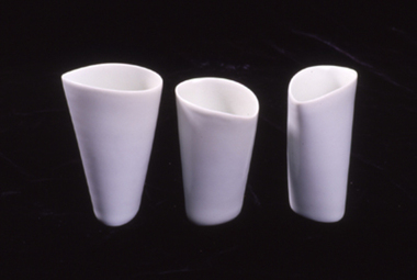 Ceramic sculpture (porcelain): Prue VENABLES, Group of Three Jugs