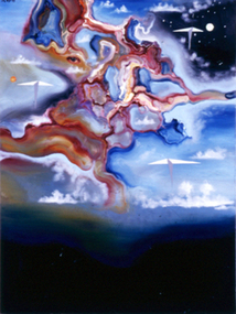Painting: Jules Christian BURNS, At the Meridian, 1998