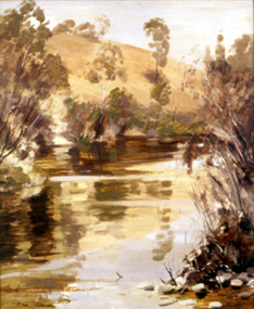 Painting: Peter GLASS (b.1917 - d.1997 AUS), Summer Day on the Yarra, 1968