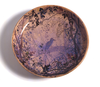 Pottery: Neil DOUGLAS (b.1911 NZ - d.2003 AUS), arrived in Australia 1912, Whimsical Deep Bowl