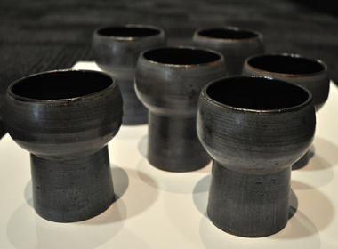 Pottery (Goblets): Chris SANDERS, Set of Six Goblets