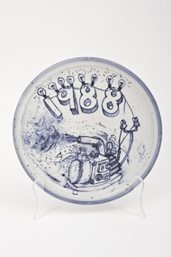 Ceramics (plate): Judy TREMBATH & Tony TREMBATH (b.1946 Vic, AUS), Bicentennial Commemorative Plate