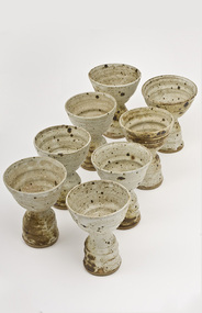 Pottery (goblets): John MILLS, Goblets (set of eight)