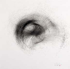 Drawing (ink): Cameron ROBBINS, 1-9-06 KGMT 9am / strong northerly, gusty / 2-9-06 quiet night 23hours