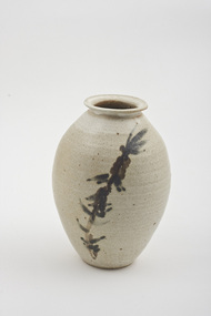 Pottery (vase): Joan ARMFIELD and David Armfield, Vase with Brush Decoration