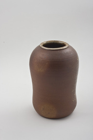 Pottery (vase): Geoffrey DAVIDSON, Cylindrical Spotted Vessel - Large