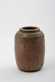 Pottery (vase): Geoffrey DAVIDSON, Small Inscribed Vase