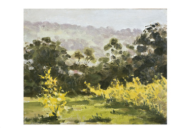 Painting: Peter GLASS (b.1917-d.1997 AUS), The Yellow Peril - Early 1940s, St. John St's Weed