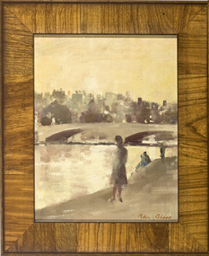 Painting: Peter GLASS (b.1917-d.1997 AUS), Cecile in Paris
