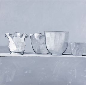 Painting: Isobel CLEMENT, Isobel Clement, Two Vases and Two Cups, 2008