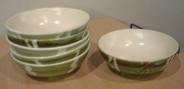 Pottery (bowls): SYLHA (Artur and Sylvia HALPERN), Set of Six Bowls