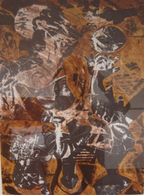 Print (lithograph): Franz KEMPF (b.1926 Melb, AUS), Reflections on Bashevis Singer II