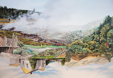 Painting: Kevin CHIN, Kevin Chin, Castle Under the Sky, 2018