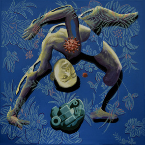 Painting, Fan Dongwang, Pandemic Bodies #1 (Inverted), 2020