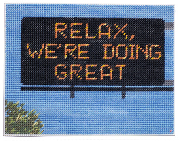 Textile, Michelle HAMER, Relax We're Doing Great (This is Not Over), 2020