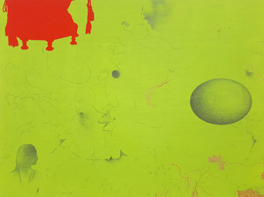 Painting, Nusra LATIF QURESHI, Remnant Blessings - I, 2020
