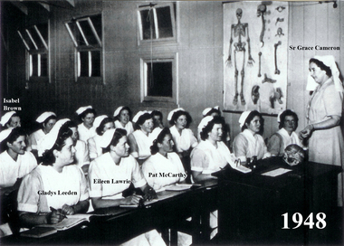 Nurse Classroom, 1948, Ballarat Base Hospital