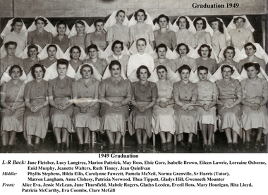 Nurse Graduation, 1949, Ballarat Base Hospital