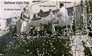 Ballarat Gala Day, 1940s, Ballarat Base Hospital Float