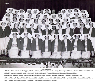 Graduation, 1958, Ballarat Base Hospital
