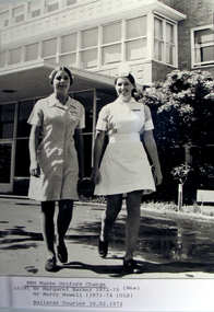 New Nurses Uniform, 1972, Ballarat Base Hospital