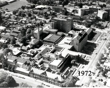 Aerial View of Ballarat Base Hospital, 1972