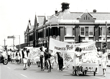 Nurse Protest, c.1982, Ballarat Base Hospital