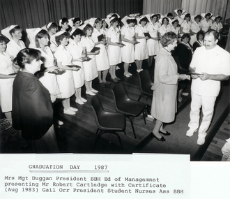 Graduation Day 1987, Ballarat Base Hospital