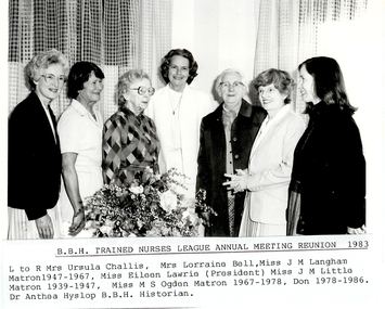 Annual Reunion of League, 1983, Ballarat Base Hospital