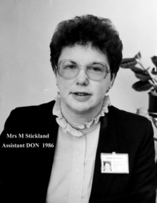 Matron, Mrs M Stickland, 1986, Ballarat Base Hospital