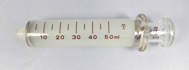Syringe, Pyrex Glass, 50mls