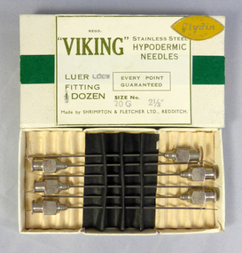 Viking Hypodermic Needles, Leur 2 1/2, Size 20