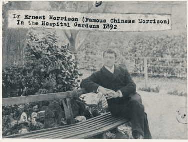 Dr Ernest Morrison - Gardens Hospital, 1892