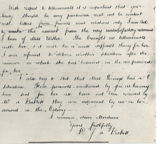 1864 December, Letter from Mrs A'Beckett - in Sovereign Remedies