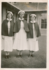 1954 Nurses Home: Rita Ahern, Alison McGregor & Edleen Cunningham
