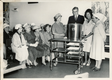 Mary Helen Auxiliary - Mrs Benjarmen, Mr McVilley - Manager BBH, Mrs Buchanan - Secretary, Sr Beverley - Assist Matron