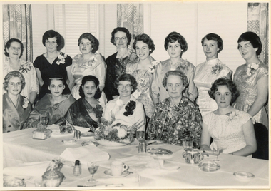 1960, April Finalists at Dinner, Craigs Hotel (has names)