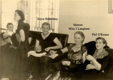 Sr Eckersley, Sr O'Keane, Matron Langham