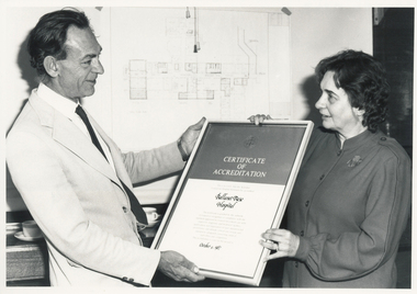 Dr John Griffiths -  President Board of Management, Certificate of Accreditation