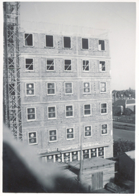 Portion of New Nurses Home, taken from balcony facing Mair St, at 7.30am