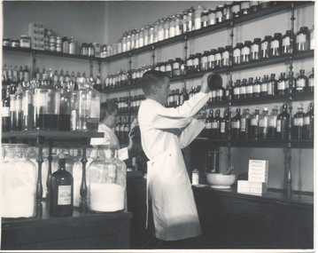 Pharmacy, Mrs De Card, Charles Molloy, c.1950