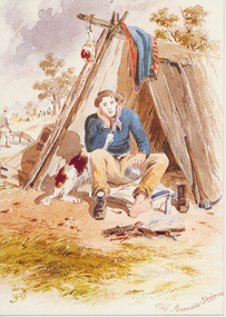 The Invalid Digger - S T Gill (1818-1880) Watercolour