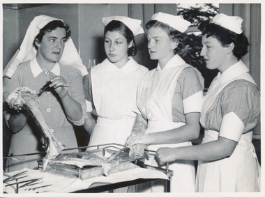 Anatomy Lesson, Sr Jean Harris, Ballarat Courier Press Photograph