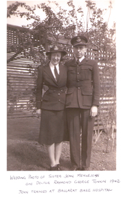 Sr Jean Meiklejohn & Dr Raymond Tonkin, Wedding 1942