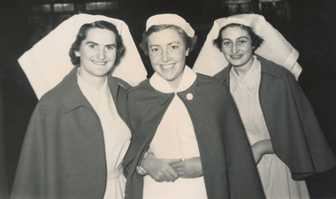 Alison Gough, centre - commenecd July 1952, Margaret Morrish & Margaret Thomas both commenced Jan 1952