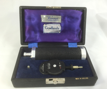 Ophthalmoscope - Gowllands - Boxed, Made in England, Supplied by Ramsays