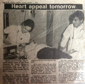Sr Margaret Grundell, Courier, 1st Oct 1983, Heart Appeal