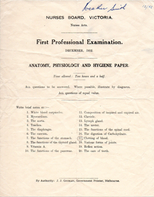 PTS Exam Paper - Dec 1952 - Heather Collard (nee Smith)