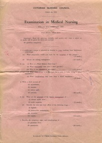 Examination in Medical Nursing - Feb 1963