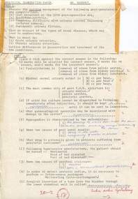 Doctor's / Hospital Exams between 1969 & 1970_Margaret Leviston